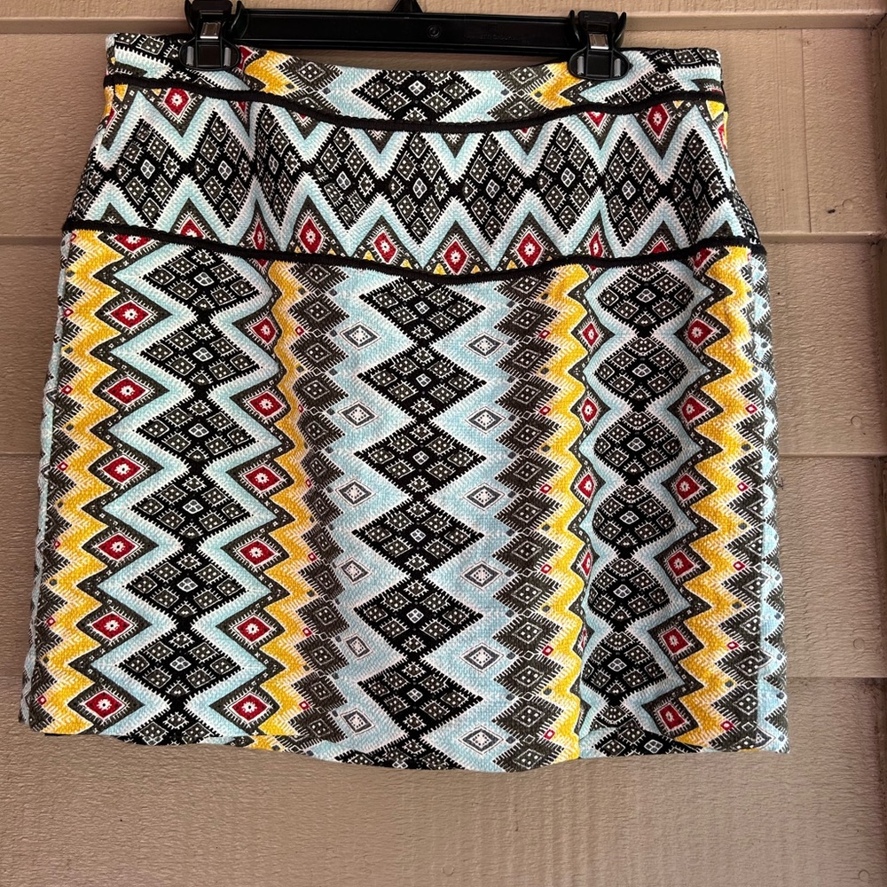 Loft skirt lined cotton/spandex blend Sz 12